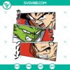 Dragon Ball Z SVG featuring Goku, Krillin, and Piccolo characters. Ideal for crafting and fan merchandise.