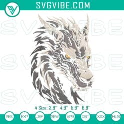 Animals Embroidery Designs, Embroidery Designs, Dragon Head Digital Designs for 15