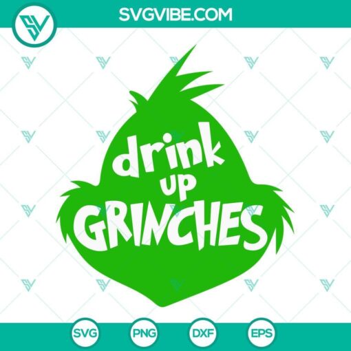 drink up grinches svg grinch head svg christmas grinch svg 5 mockup