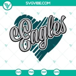 Football, Sports, SVG Files, Eagles Heart SVG Image, Eagles Football SVG Files, 15