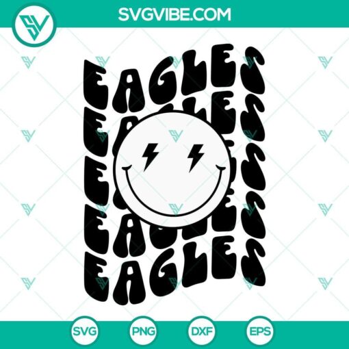 eagles smiley face svg eagles svg eagles football svg 7 mockup