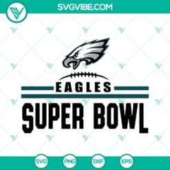 Football, Sports, SVG Files, Super Bowl LVII 2023 Eagles Vs Chiefs SVG Download 3