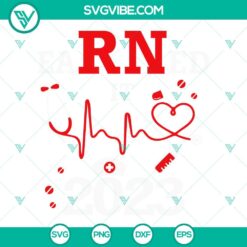 Nurse, SVG Files, Nurse Adjectives Heart SVG Files, Stethoscope SVG Files, 3