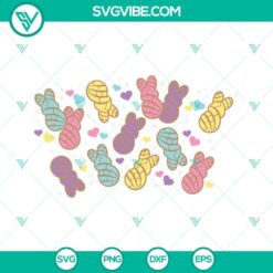 Easter, Mexico, SVG Files, Easter Bunny Pan Dulce Concha Starbucks Cup Svg, 5