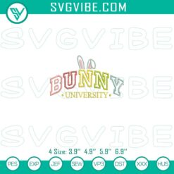 Easter Embroidery Designs, Embroidery Designs, Easter Bunny University 15