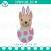 Easter Eggs Bunny Dog Embroidery File, Festive Pet Design for Embroidery Machines, Easter Bunny with Eggs Design, Dog in Bunny Costume.