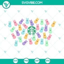 Disney, Easter, Starbucks Cup Wrap, SVG Files, Stitch Bunny And Carrots 3