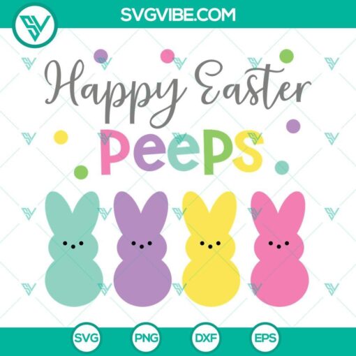 easter peeps svg chillin with my peeps svg peeps svg happy easter peeps svg bundle 2 mockup