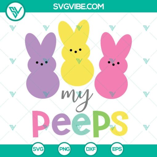 easter peeps svg chillin with my peeps svg peeps svg happy easter peeps svg bundle 3 mockup