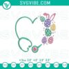 Easter stethoscope nurse embroidery file, perfect for holiday apparel. Nurses holiday embroidery pattern in festive theme.