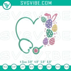 Easter Embroidery Designs, Embroidery Designs, Easter Stethoscope Nurse 17