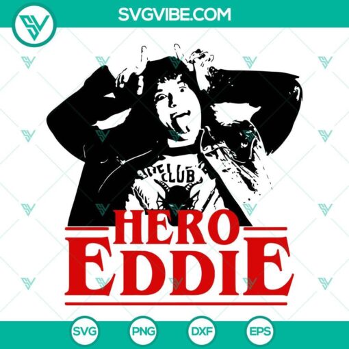 eddie munson hero svg png dxf eps cut files for cricut silhouette 6 mockup