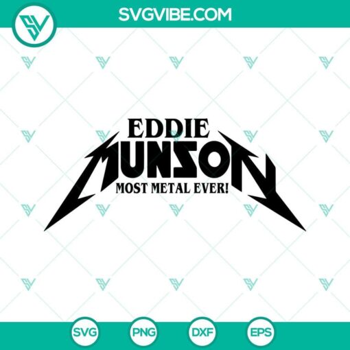 eddie munson most metal ever svg stranger things 4 svg 7 mockup