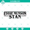 Eddie Munson Stan design bundle in SVG, PNG, DXF, and EPS formats for Cricut crafting.