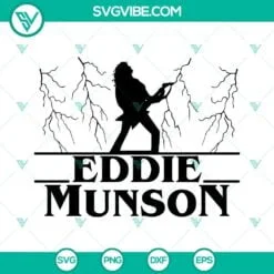 Movies, SVG Files, Eddie Munson SVG PNG DXF EPS- Stranger Things Season 4 SVG 4