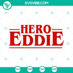 Movies, SVG Files, Eddie Munson SVG Files, Hero Eddie SVG File, Stranger Things 2