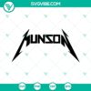 Eddie Munson SVG files PNG featuring Stranger Things 4 design in Metallica style logo. Ideal for crafting projects.