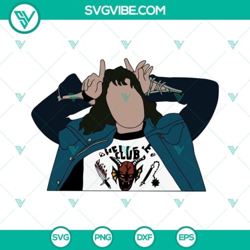 eddie munson svg stranger things 4 svg png dxf eps cut files 4 mockup