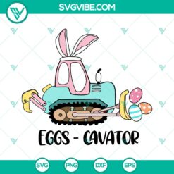 Eggs Cavator SVG Download, Easter Egg SVG Files, Cute Bunny SVG Download, Easter Boy SVG Files