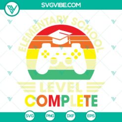 School, SVG Files, Elementary School Graduation Level Complete SVG File PNG DXF 2