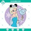 Elsa Frozen, Disney Minnie Ears, and Princess SVG design with a magical theme, perfect for crafting projects like t-shirts, mugs, and more.
