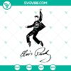 Elvis Presley Jailhouse Rock SVG Files featuring American singer in vintage design for crafting projects.