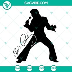 Elvis Presley SVG Image Bundle, King Of Rock And Roll SVG Images, 20th Century 5