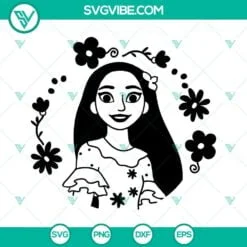 Disney, SVG Files, Encanto Isabela Madrigal SVG Images PNG DXF EPS Cricut 2