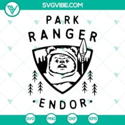 Movies, SVG Files, Endor Park Ranger SVG File, Star Wars Ewok Park Ranger Endor 10