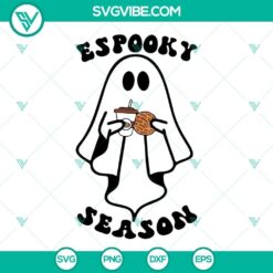 Espooky Season SVG Download featuring Spooky Conchas and Mexican Ghost Halloween design for digital crafting.