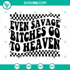 even savage bitches go to heaven svg bundle jelly roll nashville svg western country music svg png dxf eps 4 mockup