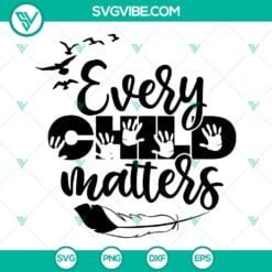 Awareness, SVG Files, Every Child Matters SVG Download, Save Children Quote SVG 4