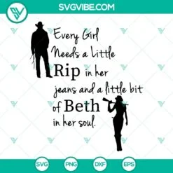 Movies, SVG Files, Every Girl Needs A Little Rip In Her Jeans SVG File, And A 2