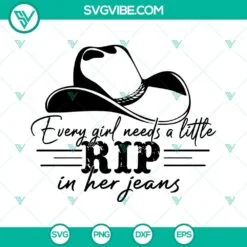 Movies, SVG Files, Every Girl Needs A Little Rip In Her Jeans SVG Image Bundle 4