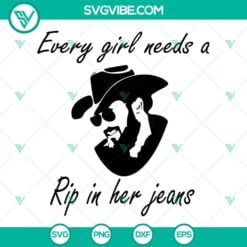 SVG Files, Trending, Every Girl Needs A Little Rip In Her Jeans SVG File Cricut 3