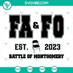 Trending, SVG Files, FAFO Est 2023 Battle of Montgomery SVG Download, 2