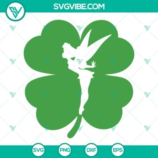 fairy shamrock svg four leaf clover svg lucky irish svg saint patricks day svg png dxf eps 1 mockup