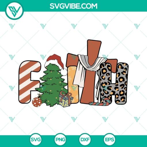 faith christmas svg faith christmas trees svg jesus cross christian christmas svg 2 mockup