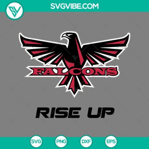 falcons rise up svg atlanta falcons nfl svg png eps dxf file mockup