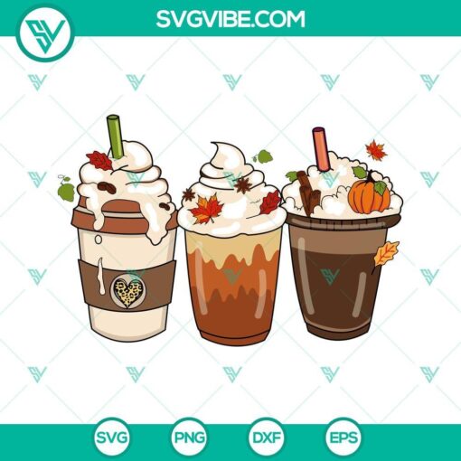 fall coffee drink svg png autumn orange pumpkin latte coffee svg fall coffee svg png dxf eps designs 4 mockup