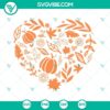 Fall-themed heart SVG design perfect for autumn crafts. Includes PNG, DXF, EPS cut files for download.