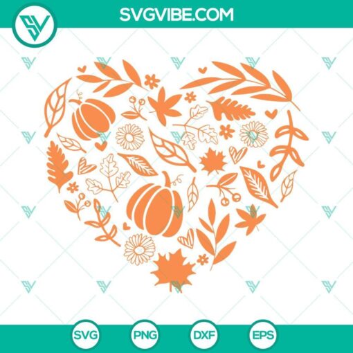 fall heart svg designs autumn heart svg png dxf eps cut files 2 mockup