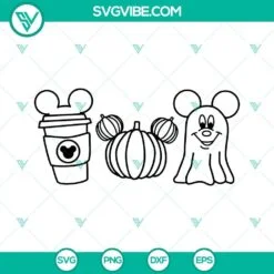 Disney, Halloween, SVG Files, Fall Pumpkin Mickey Halloween SVG Images, Mickey 2