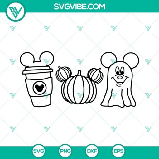 fall pumpkin mickey halloween svg mickey ghost svg pumpkin coffee svg cricut silhouette 5 mockup