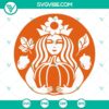 Fall Pumpkin Spice Starbucks Logo SVG bundle featuring Pumpkin Sunflower design for crafting. Great for Starbucks lovers.
