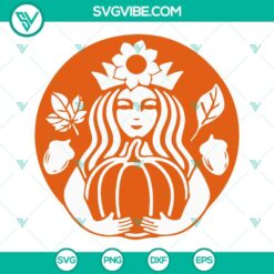 Halloween, Starbucks Cup Wrap, SVG Files, Fall Pumpkin Spice Starbucks Logo SVG 13