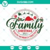 Family Christmas 2023 SVG download with Santa Claus hat, perfect for making memories together. Ideal for holiday crafts and projects.