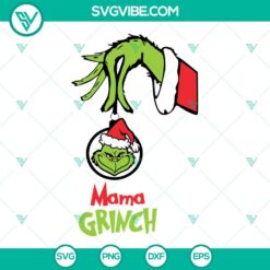 family grinch hand svg bundle grinch hand holding ornament svg little grinch svg mama grinch svg papa grinch svg 8 mockup