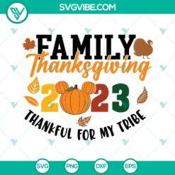 SVG Files, Thanks Giving, Family Thanksgiving 2023 SVG Files, Thankful For My 14