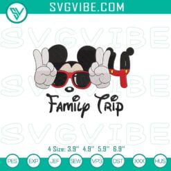 Disney Embroidery Designs, Embroidery Designs, Family Trip 2024 Mickey Machine 3